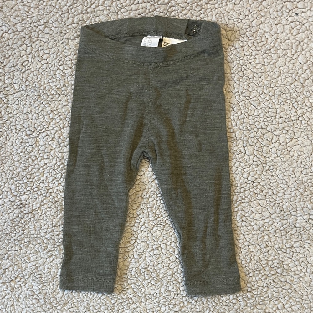 H&M Kids Charcoal green Wool Leggings
